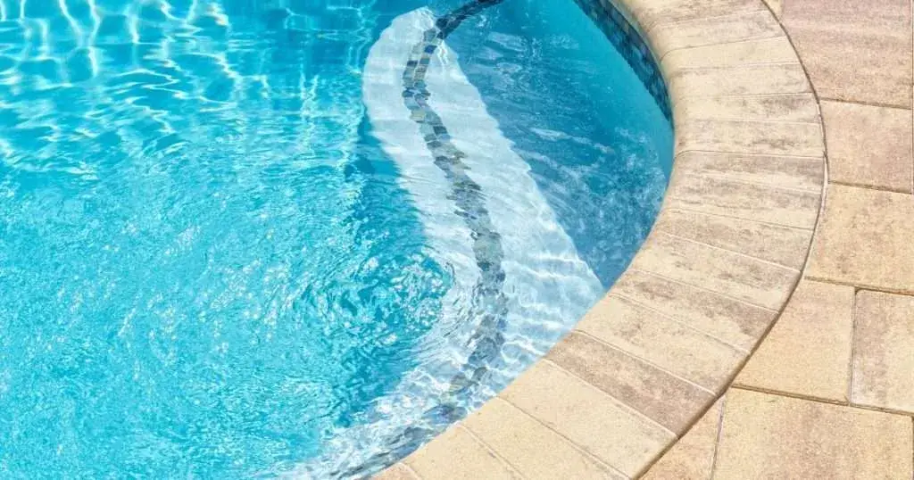 plants in pool deck cracks