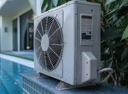 pool heater unit outdoors