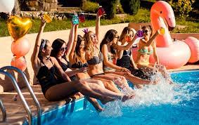 pool party - FloridaDetail.Com tropical pool party scene