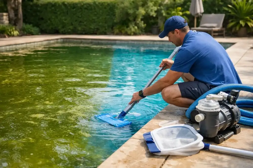 Green Pool Cleanup Service That Works Fast