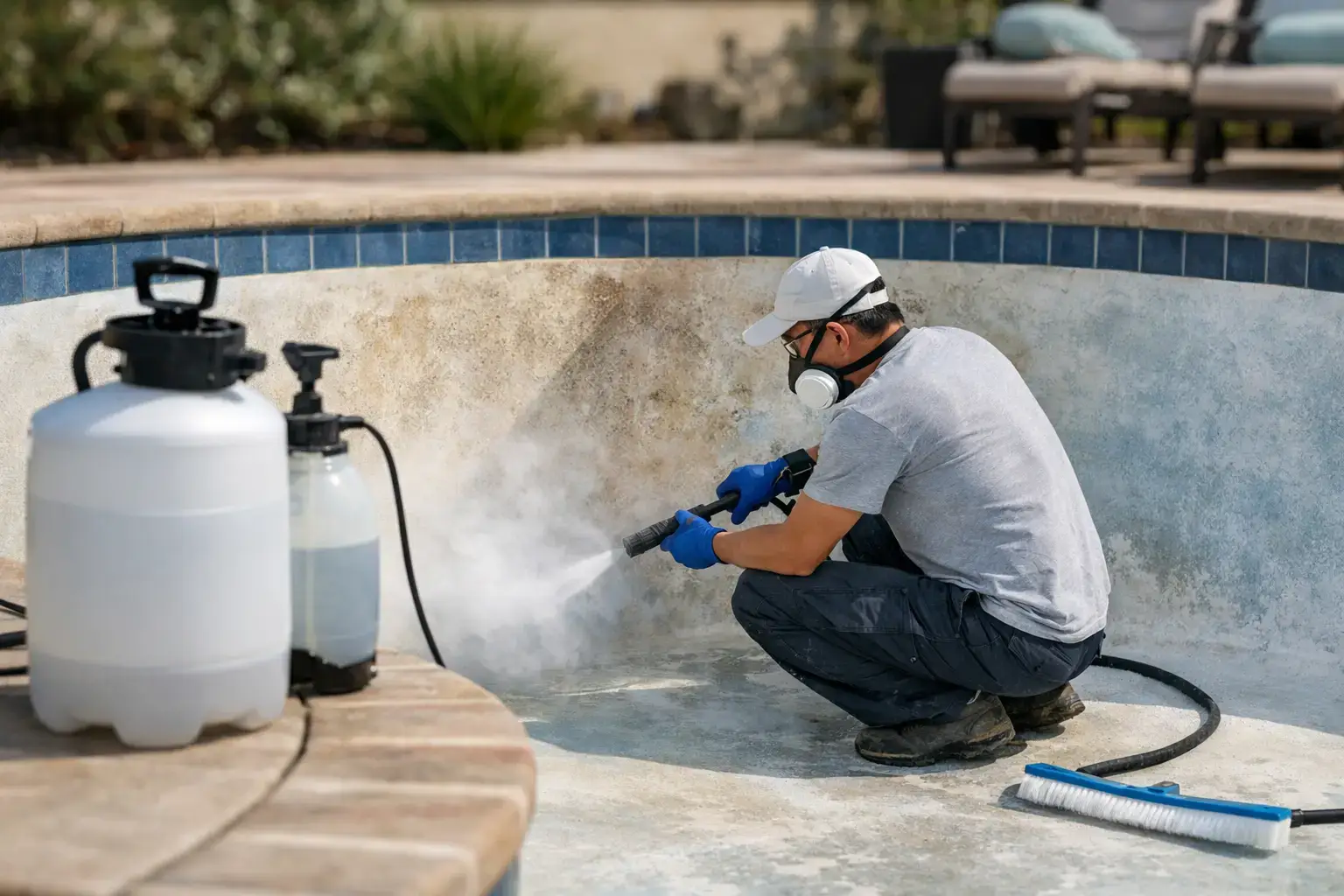 When to Book a Pool Acid Washing Service